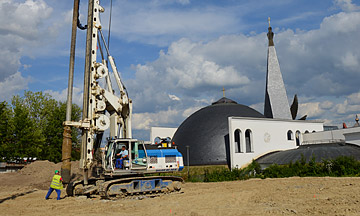 Nagyméretű cölöp alapozás talajkiszorítással